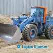 Stahl Radlader Komatsu WA500 mit Braeker-Lock Schnellwechsler + Planierschaufel | Wheel loader with quick coupler + Levelling Bucket